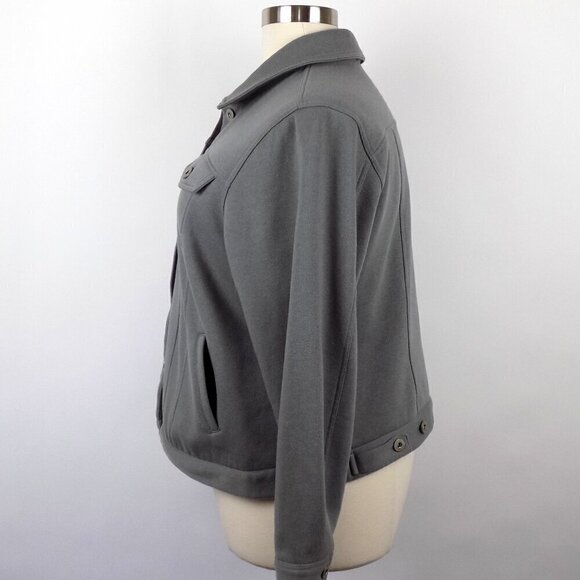 Torrid Trucker Shacket Jacket Size 3X Fleece Lined Gray - Picture 6 of 10